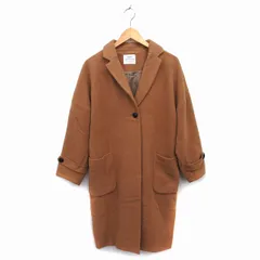 コーエン coen チェスター コート アウター ロング ワイド ウール混 M 茶 ブラウン /NT23のサムネイル