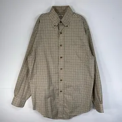 古着 ブルックスブラザーズ Brooks Brothers 長袖シャツ チェック 胸ポケ TRADITIONAL FIT S  ベージュ系 マルチカラー メンズ