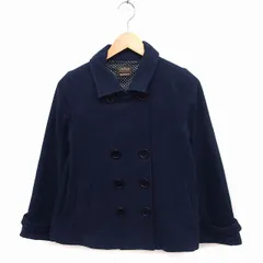 チャオパニック CIAOPANIC ステンカラー ジャケット アウター ダブル 無地 F ネイビー 紺 /FT15のサムネイル