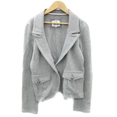 23区 オンワード樫山 テーラードジャケット ミドル丈 シングルボタン 40 L グレー /YM24