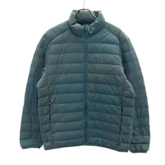 UNIQLO ユニクロ ウルトラライトダウンジャケット M グリーン系 収納袋付き メンズ 古着