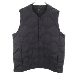 UNIQLO ユニクロ ウルトラライトコンパクト ダウンベスト XL ブラック 収納袋付き メンズ 古着