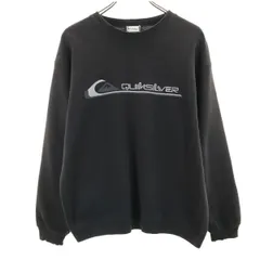 Quiksilver クイックシルバー 日本製 長袖 トレーナー チャコール系 メンズ 古着