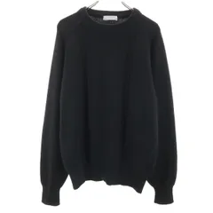 GRETMOOR 日本製 カシミヤ100% 長袖 セーター LL ブラック メンズ 古着