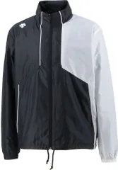 デサント DESCENTE 裏起毛ウインドブレーカージャケット ウインドブレーカー アウター ジャケット フルジップ 裏起毛 保温 防風 反射 部活 練習 レジャー メンズ レディース  DAT3264 BKWH ブラック×ホワイト