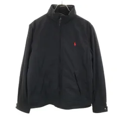 Polo by Ralph Lauren ポロバイラルフローレン 中綿ジャケット M ブラック 裏フリース メンズ 古着