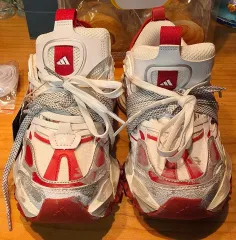 新品))アディダス スニーカー 白/レッド