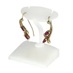 ピアス ゴールド K14 両耳用 レディース 1.9g 色石 ジュエリー アクセサリー 宝石 【中古】 USED-B 【9304】