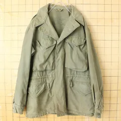 1940s USA製 M-43 フィールドジャケット オリーブドラブ 36S メンズM相当 チンスト ミリタリー U.S.ARMY 米軍実品 アメリカ古着　092425aw136