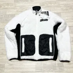 新品タグ付き　メンズスキーウェア　リバーシブル　フェニックス　定価17,600円　メンズ　Lサイズ　ジップアップ　ジャケット　モコモコ　ダウン　白　黒　ホワイト　ブラック