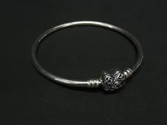 ■新品■未使用■ PANDORA パンドラ Celestial Heart Clasp Bangle 925ALE SV925 ハート 星 バングル アクセサリー シルバー系 FI5297