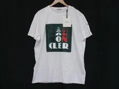 ■極美品■ MONCLER モンクレール コットン100％ 半袖 Tシャツ トップス サイズ XXL 洋服 メンズ レディース ホワイト系 FG5804