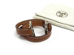 ■極美品■ HERMES エルメス レザー シンプルトゥール 38mm アップルウォッチ用 バンド 替えベルト Z刻印 2021年 ブラウン系 FS4716
