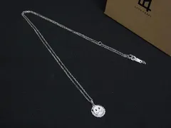 ■新品■未使用■ LION HEART ライオンハート レオ K10WG 10金 ダイヤモンド 0.01ct ネックレス アクセサリー  シルバー系 FP6365