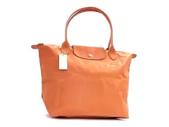 ■新品■未使用■ LONGCHAMP ロンシャン ルプリアージュ クラブ ナイロン ショルダーバッグ トート 肩掛け オレンジ系 FU3373