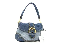 ■新品同様■ COACH コーチ CR737 ソーホー リパーパス デニム ワンショルダーバッグ 肩掛け レディース ブルー系 FU4200