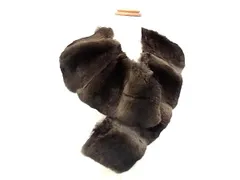 ■新品同様■ JIL SANDER ジルサンダー ラビットファー 毛皮 ティペット マフラー 防寒具 レディース ブラウン系 FN0528 □新品同様□ JIL SANDER ジルサンダー ラビットファー 毛皮 ティ