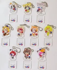 【中古】キーホルダー [単品] 集合 描きおろしちびキャラアクリルスタンドキーチェーン10個セット 「Switchソフト My9Swallows TOPSTARS LEAGUE スペシャルステラセット」 同梱特典