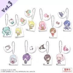 【中古】キーホルダー 全10種セット 「プロジェクトセカイ カラフルステージ! feat.初音ミク×サンリオキャラクターズ カプセルミニキャラWアクリルキーチェーンコレクション Vol.3」