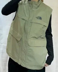 ザノースフェイス グレー フリース リバーシブル ベスト