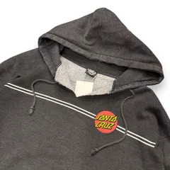 90s 00s SANTACRUZ サイズXL サンタクルーズ 前V リメイク ダメージ  バックプリント 襤褸 ボロ スケーター オーバーサイズ ストリートファッション Y2K 古着 vintage