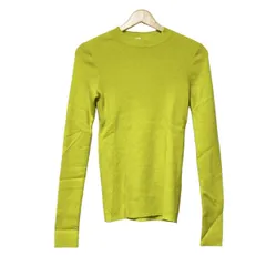 ENFOLD(エンフォルド) 長袖セーター サイズ36 S レディース - イエローグリーン クルーネック