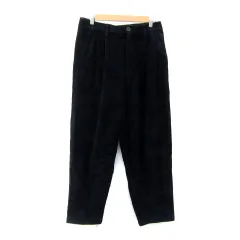 ザラ ZARA コーデュロイパンツ テーパードパンツ ロング丈 無地 M 紺 ネイビー /SY17