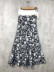 新品 ROSE BUD ローズバッド 定価18920円 ジャガードニット柄 スカート sizeF/白ｘ黒 ◆■レディース