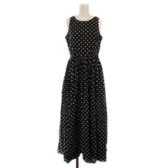 マリハ MARIHA 夏のレディのドレス ワンピース ロング ノースリーブ ドット柄 ブラック ホワイト /BM