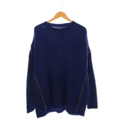 ファセッタズム FACETASM ZIPPER KNITニットクルーネック セーター 長袖 モヘヤ 5 青 /NR ■OS ■SHのサムネイル