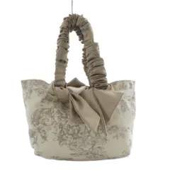 スナイデル SNIDEL HOME キャンバストートSMALL ハンドバッグ トワルドジュイ柄 ホワイト /YO6