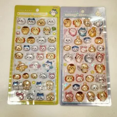 ちいかわボンボンドロップシール　みんなニコニコ&みんなボーズ　2枚セット