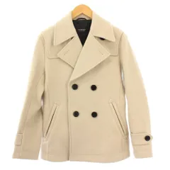 バーバリーブラックレーベル BURBERRY BLACK LABEL Pコート ピーコート アウター ショート丈 ダブル ウール S ベージュ /BBのサムネイル
