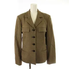 ボールジー BALLSEY トゥモローランド テーラードジャケット 千鳥格子 アウター 40 ベージュ /MM ■MA