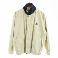 バーバリーズ Burberrys ヴィンテージ ナイロンジャケット ブルゾン ノバチェック ロゴ刺繍 ジレ ライナー付 ジップアップ 長袖 MA M ライトベージュ ■GY18 /MQ