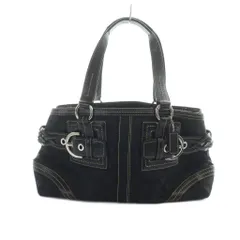 コーチ COACH 5089 ハンドバッグ トート ロゴ キャンバス レザー シグネチャー 黒 ブラック ■GY18 /MQ