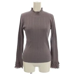 プロポーション ボディドレッシング PROPORTION BODY DRESSING リブニット カットソー ハイネック 長袖 S 紫 パープル 121-3270910 /☆Gのサムネイル