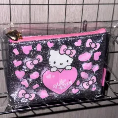 ハローキティ グリッター ポーチ パープル