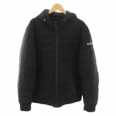 ダナキャランニューヨーク DKNY ニューヨークパフジャケット 中綿ジャケット アウター フード ボックスロゴ L 黒 ブラック DX9MP651 /YTのサムネイル