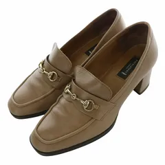 マッキントッシュ ロンドン MACKINTOSH LONDON パンプス ビットローファー ヒール レザー ゴールド金具 23cm 茶 ブラウン /MW ■GY04