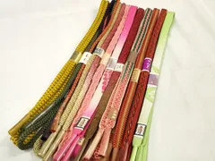 平和屋着物●和装小物　帯締め10本セット　手組紐　組紐　高麗組　金糸　めいくやまと　さが美扱い　逸品　未使用　DAAW8505zzz