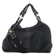 ヨンドシー 4℃ ハンドバッグ ショルダーバッグ 2way 斜め掛け レザー ブラック /YO24