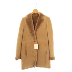 ユナイテッドアローズ UNITED ARROWS ムートンコート ロング シープスキン 38 茶 ブラウン /AT ■OSのサムネイル