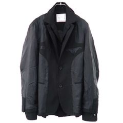 sacai Suiting Jacket サカイ スーチングジャケット 黒 - メルカリ