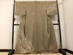平和屋着物●訪問着　辻が花　雪輪文　暈し染め　丹後ちりめん　反端付き　正絹　逸品　AABD9879ph