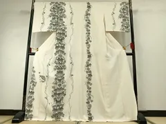 平和屋着物●訪問着　蔦の葉間道　金彩　ロング丈　正絹　逸品　AABD8646fy