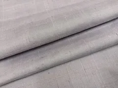 平和屋着物●結城紬　色無地　牡丹鼠色　正絹　逸品　AABE0745ph