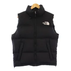 ザノースフェイス THE NORTH FACE Nuptse Vest ヌプシベスト ダウンベスト ジャケット アウター スタンドカラー ロゴ ワンポイント ナイロン M 黒 ブラック ND92338 /BB