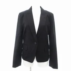 ボールジー BALLSEY トゥモローランド ジャケット シングル 1B ピークドラペル ウール混 カシミヤ混 総裏地 38 黒 ブラック /TI