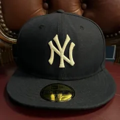 NEW ERA × MLB NEW YORK YANKEES AUTHENTIC COLLECTION 59FIFTY ベースボールキャップ ネイビー 7-3/8 58.7cm